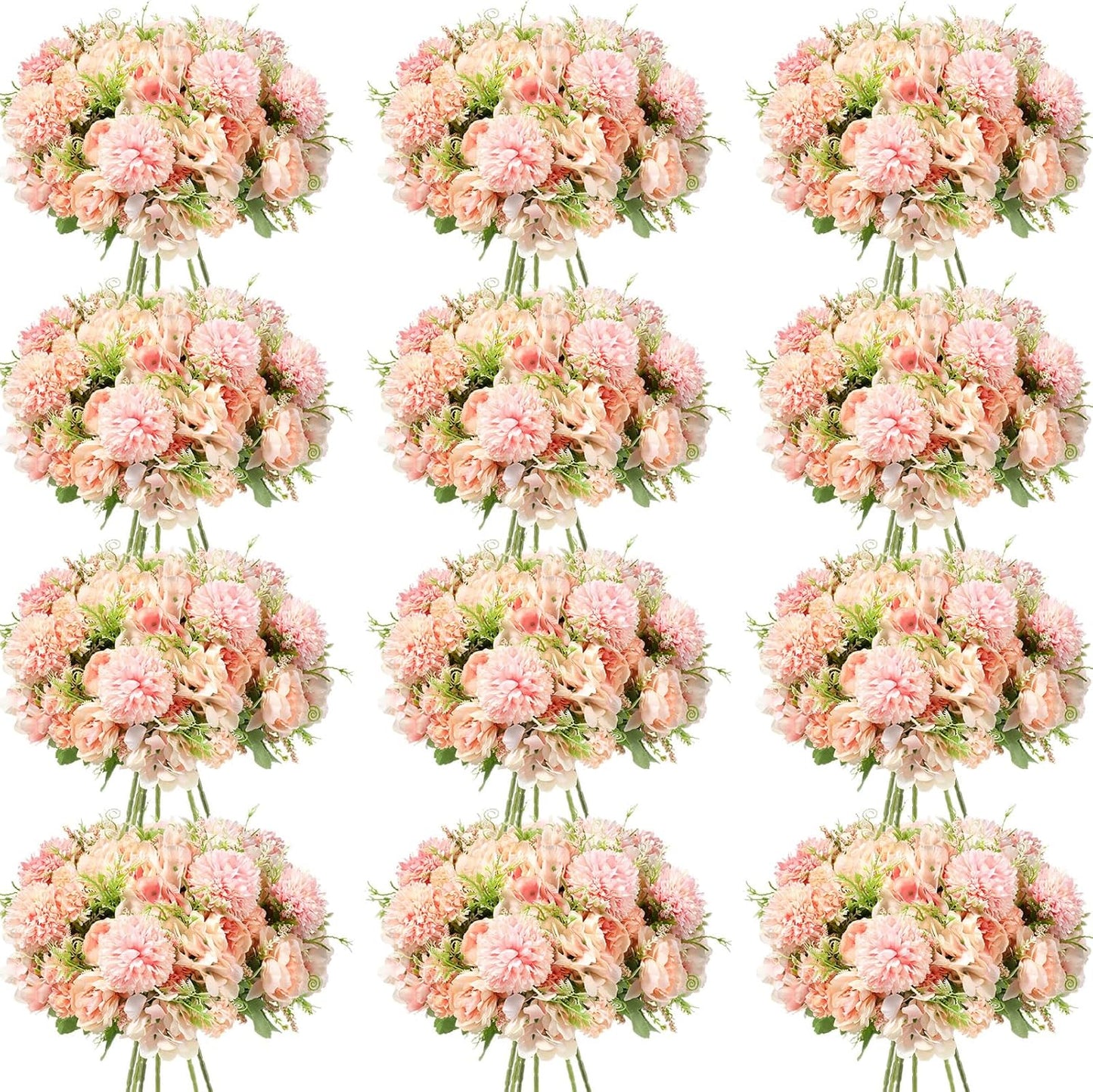Artificial Peonies Silk Flowers Bouquet for Wedding Decor