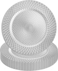Reusable Diamond Charger Plates - Set of 12