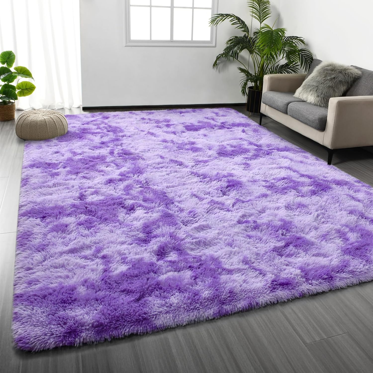 Large Shag Area Rugs 6 x 9 for Living Room and Bedroom Decor