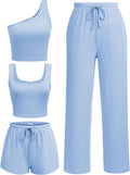 Ekouaer Women's 4 Piece Lounge Set for Cozy Style and Relaxation