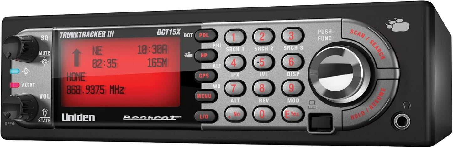 Uniden BearTracker Scanner BCT15X with 9000 Channels and More
