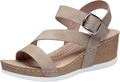 Women Platform Wedge Sandals with Ankle Strap - Comfortable Summer