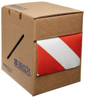 Red and White 3in x 100ft ToughStripe Floor Marking Tape - Durable