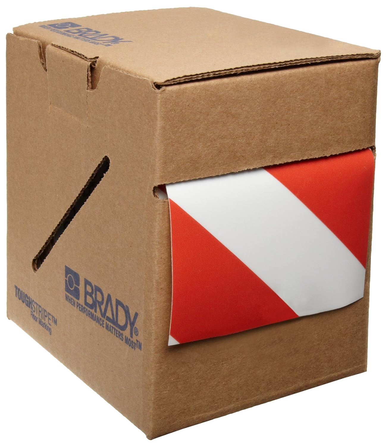 Brady ToughStripe Nonabrasive Diagonal Stripes Floor Marking Tape