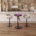 Modern LED Round Bar Table - Stylishly Illuminate Any Space!