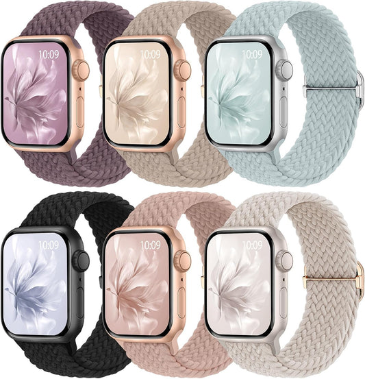 Adjustable Braided Bands for Apple Watch, Nylon Solo Loop Straps - Knossen