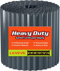 Corrugated Metal Garden Edging 12in x 20ft - Durable Dark Gray