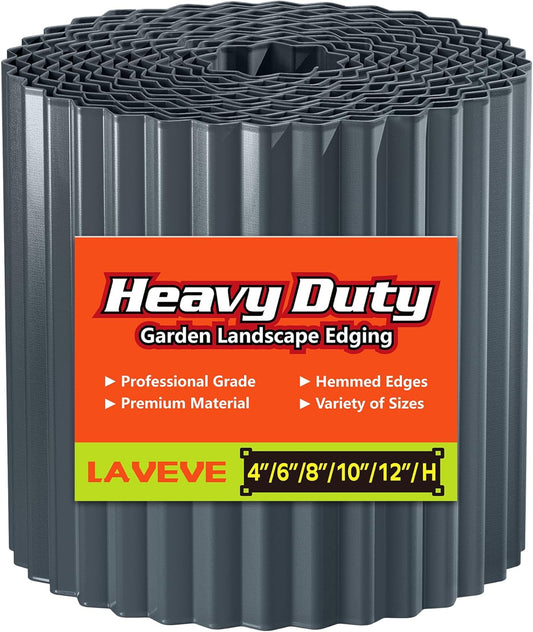 LAVEVE Corrugated Metal Garden Edging for Lawn and Flower Beds