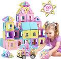 Magnetic Tiles Building Set 100Pcs Macaron - Creative STEM Toy