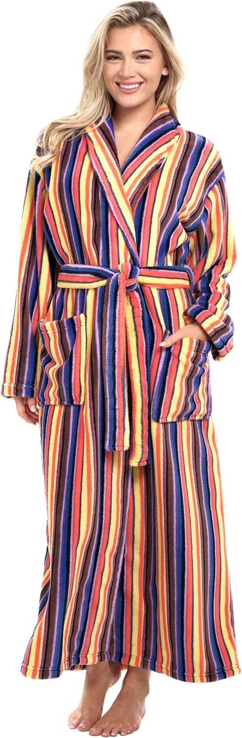 Plush Robe for Women by Alexander Del Rossa - Cozy Comfort