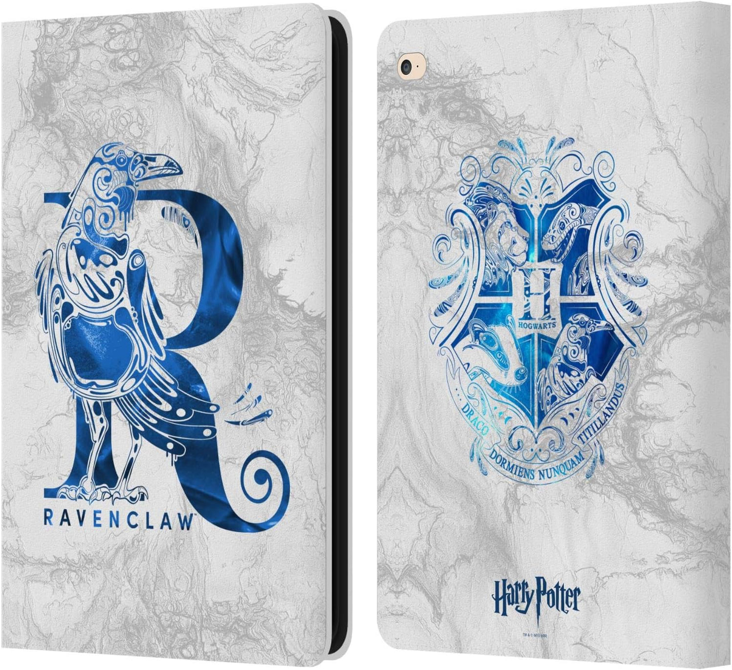 Harry Potter Ravenclaw Aguamenti Leather Book Wallet Case Cover