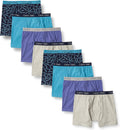 Boys Cotton Boxer Briefs 8 Pack - Soft Breathable Basics