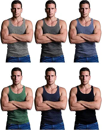 Andrew Scott Men's Cotton A-Shirt Tanks for Ultimate Comfort
