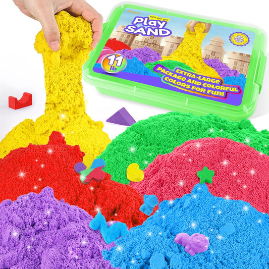 Play Sand for Kids - 11lbs of Colorful Sensory Fun