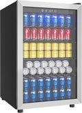 EUHOMY 4.5 Cu.ft Beverage Refrigerator and Cooler - Compact 145 Can