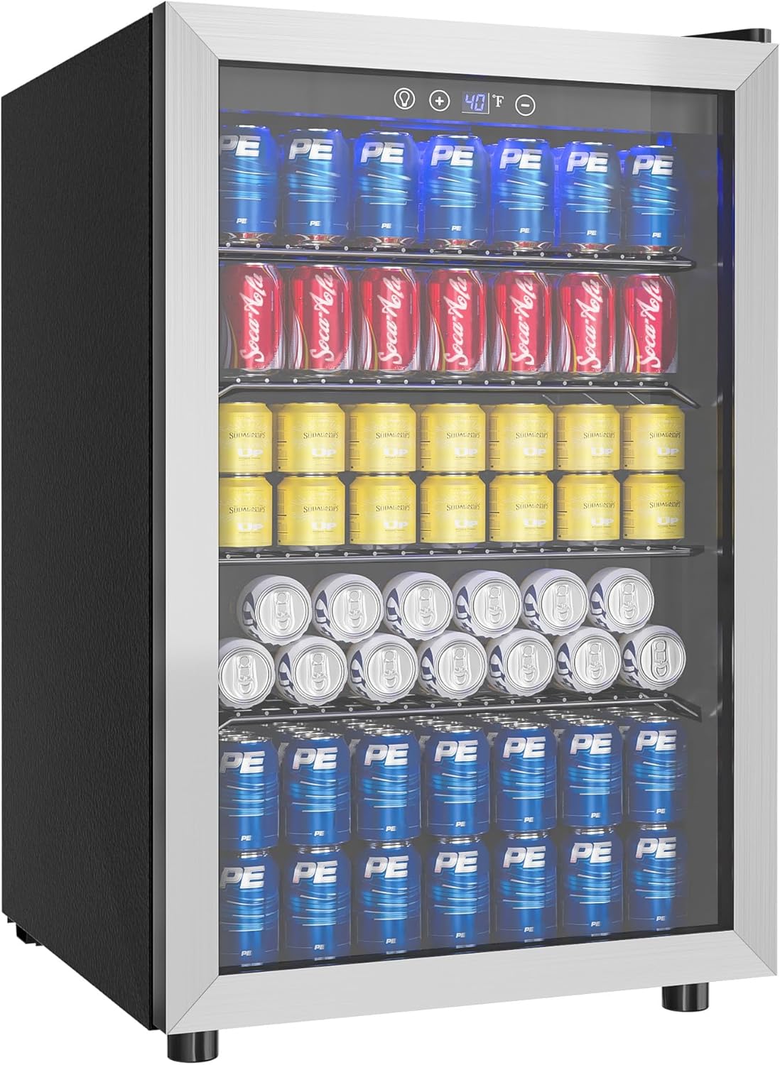 EUHOMY 4.5 Cu.ft Beverage Refrigerator for Home and Office
