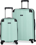 Mint Blue 2-Piece Lightweight Hardshell Spinner Luggage Set - Carry-On