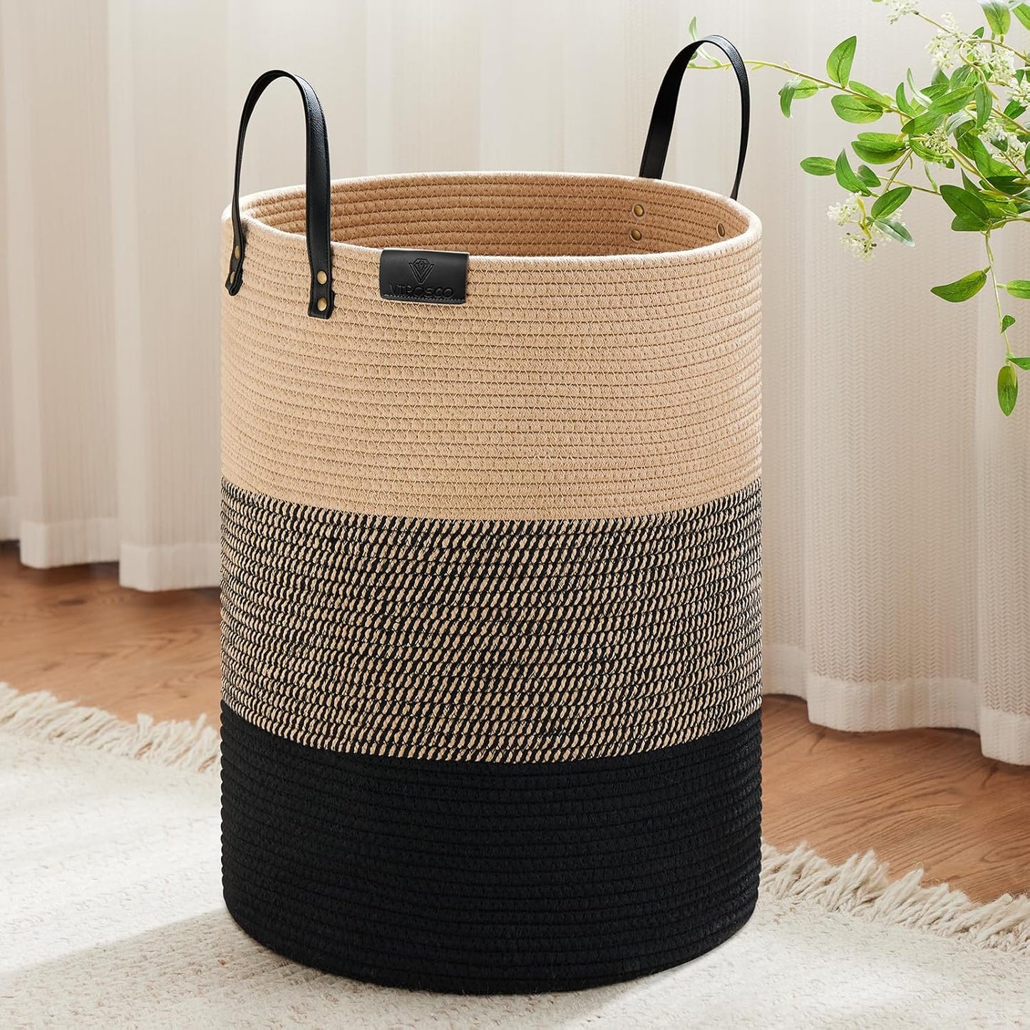VIPOSCO Tall Laundry Basket for Stylish Home Organization