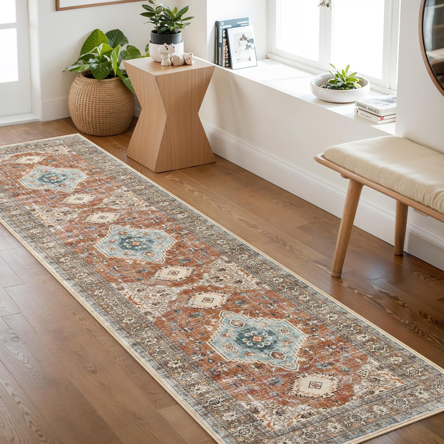 Lahome Oriental Hallway Runner Rug: Soft & Non-Slip