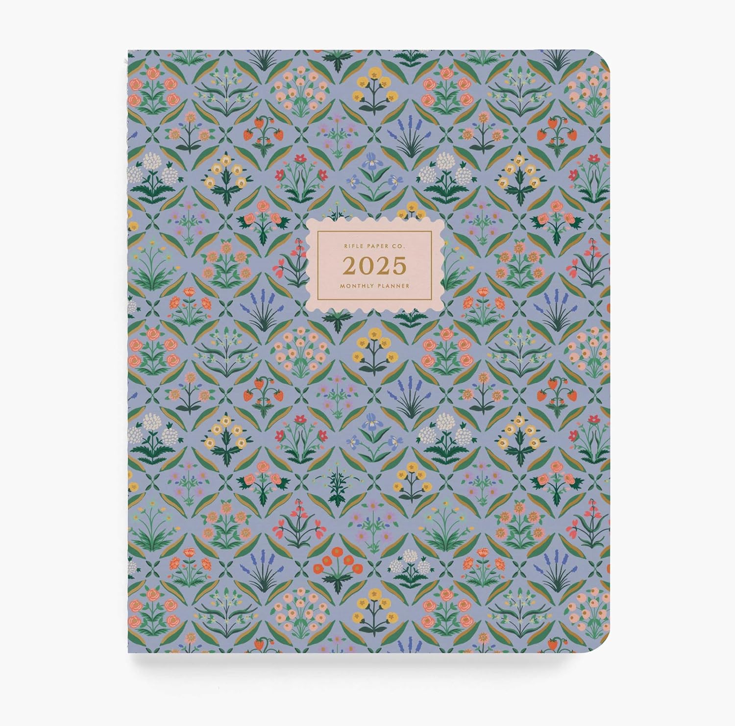 Rifle Paper Co. Canvas Planner | Lightweight 12-Month Appointment Notebook with Monthly Calendar & Estee Pattern