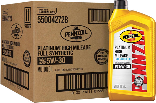 Pennzoil Platinum High Mileage Full Synthetic 5W-30 Motor Oil