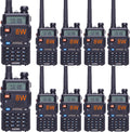 Baofeng UV-5R Dual Band Two Way Radio Pack of 10 - 8W Long Range