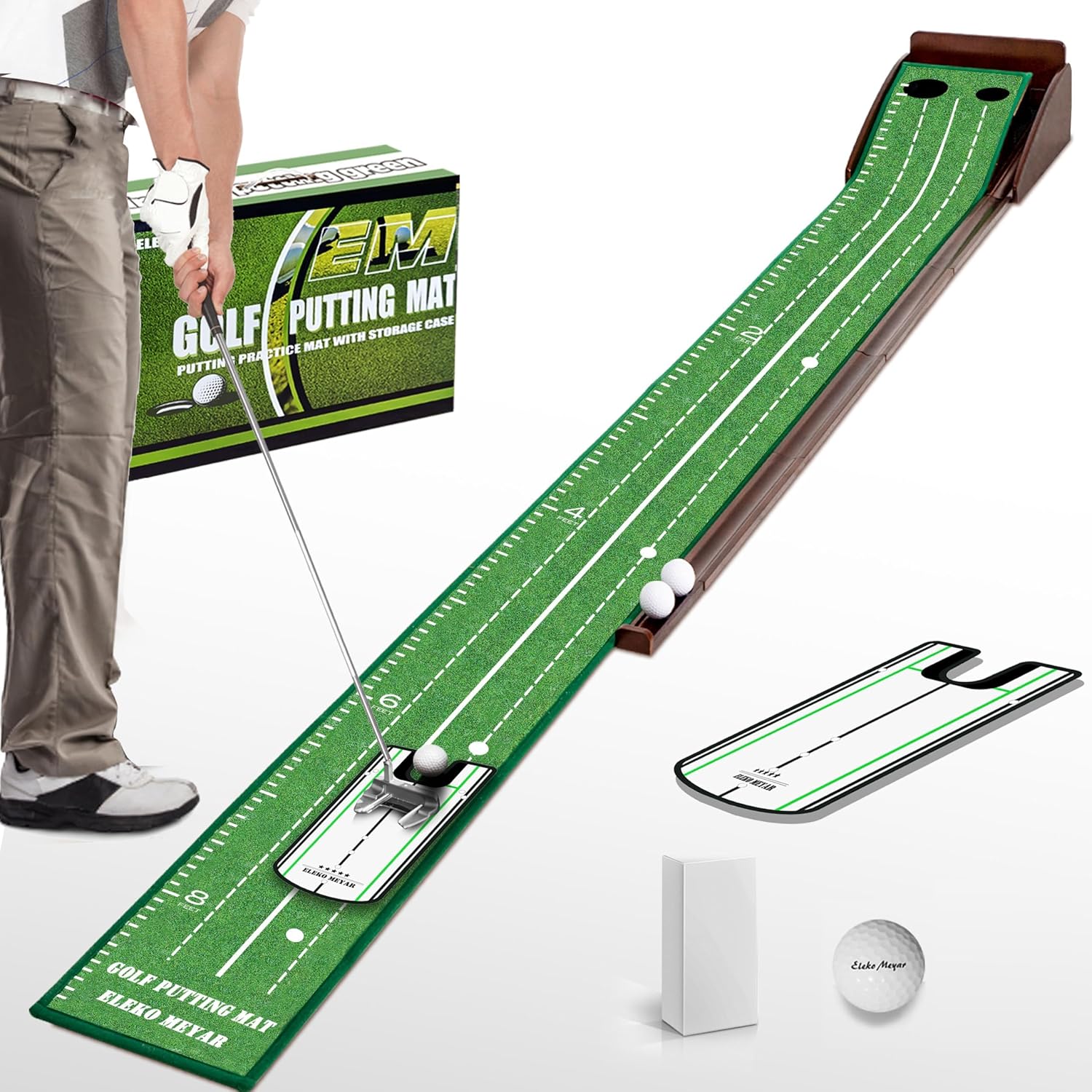 Portable Indoor Putting Green Mat for Perfect Golf Practice