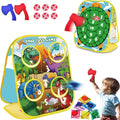 3-in-1 Dinosaur Bean Bags Toss Game for Toddlers - Versatile Play