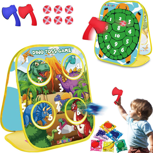 Dinosaur Throwing Game for Kids 2-5 Years Old - Fun Indoor/Outdoor Play!