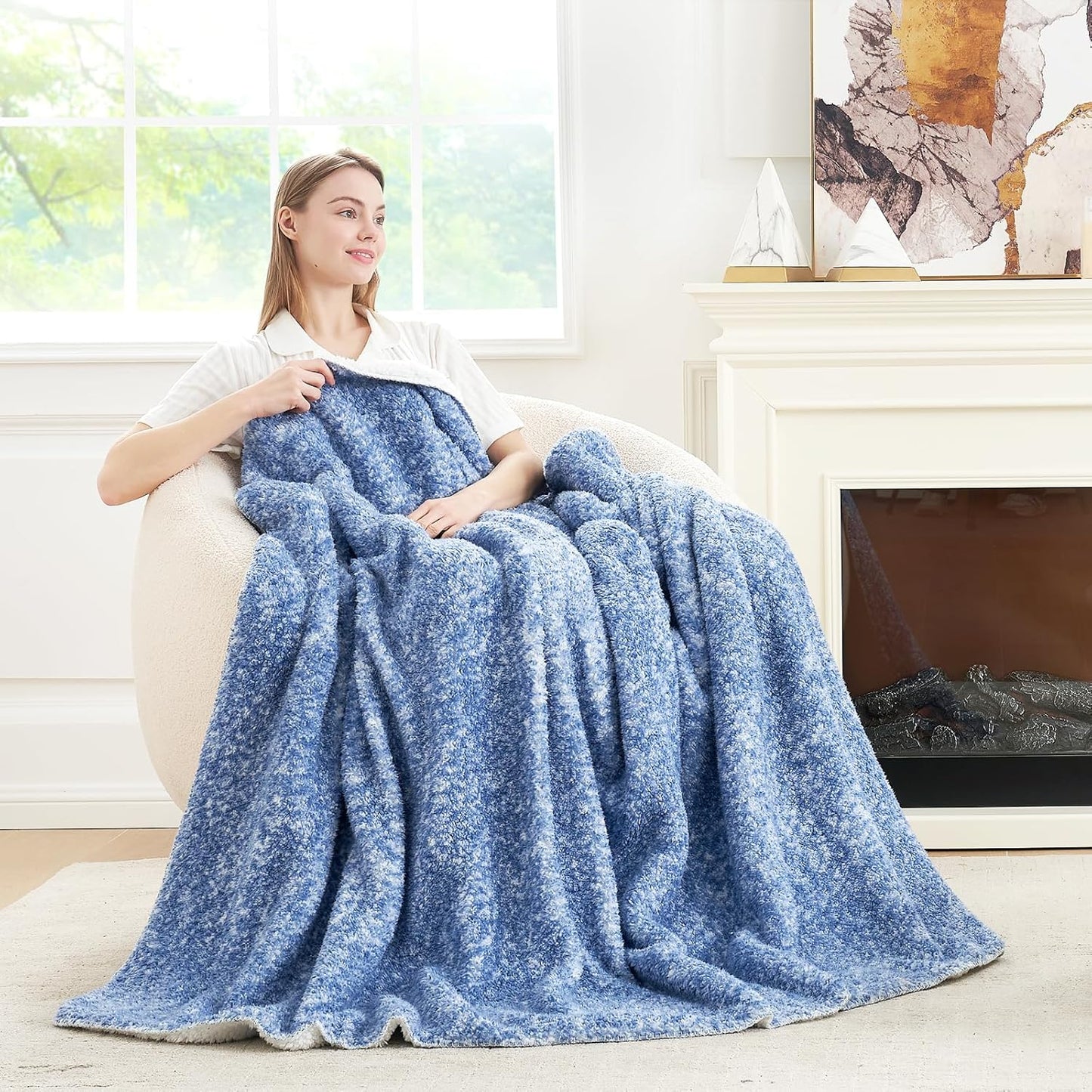 Cozy Bliss Luxury Sherpa Throw Blanket for Ultimate Comfort