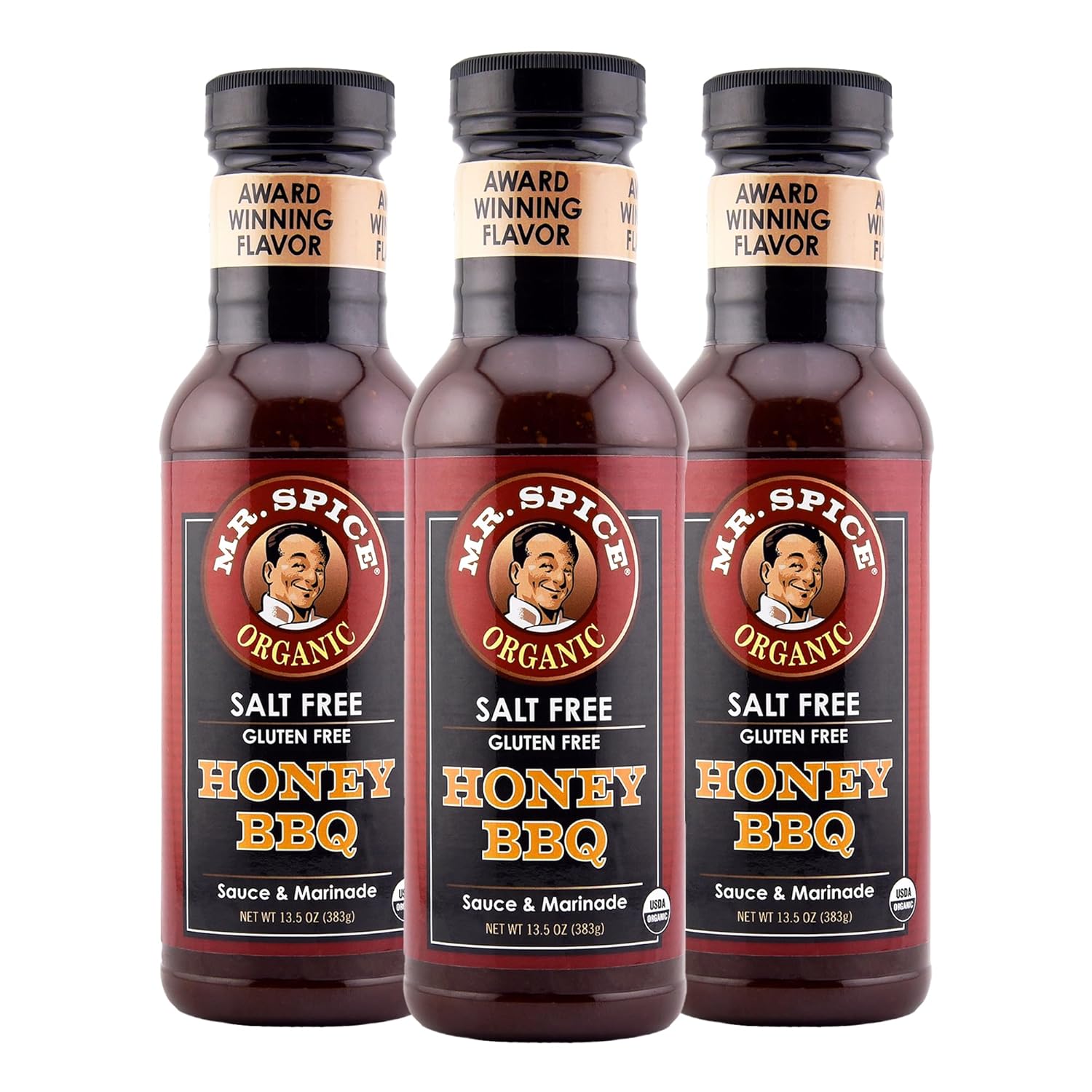 Mr. Spice Organic Honey BBQ Sauce - Low Sodium & Gluten Free