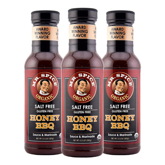 Mr. Spice Organic Honey BBQ Sauce - Low Sodium & Gluten Free