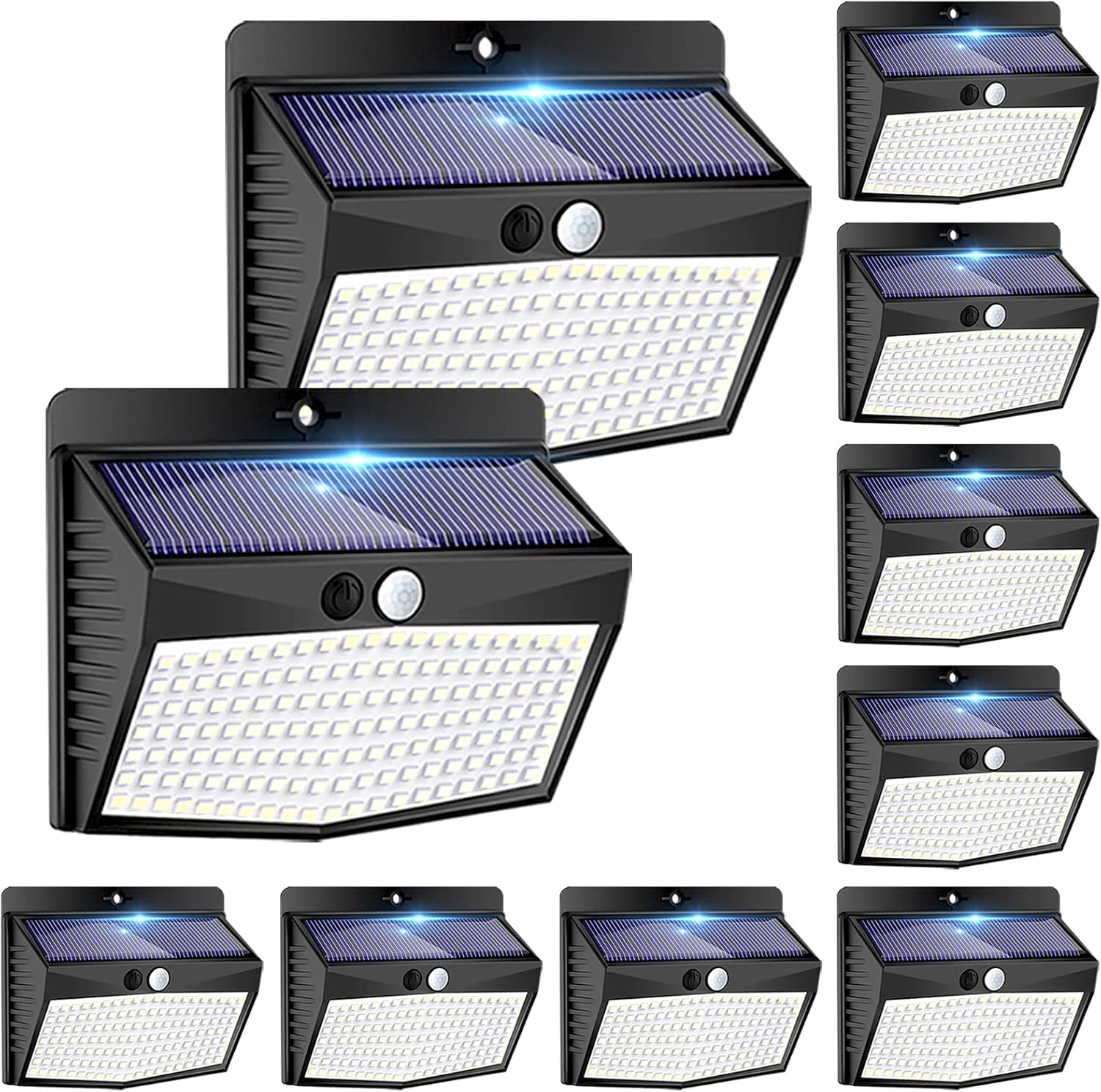 Peasur Solar Outdoor Lights with Motion Sensor for Security