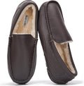 Project Cloud Mens Slippers Genuine Leather Memory Foam - Cozy