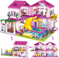 Pink Girls Summer Villa Friends Building Set 1018 PCS - Creative Play