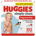 Huggies Simply Clean Unscented Baby Wipes, 3 Flip-Top Packs - Gentle