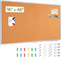 Large Cork Board 96 x 48 in Bulletin Board - Oversized Wall Display