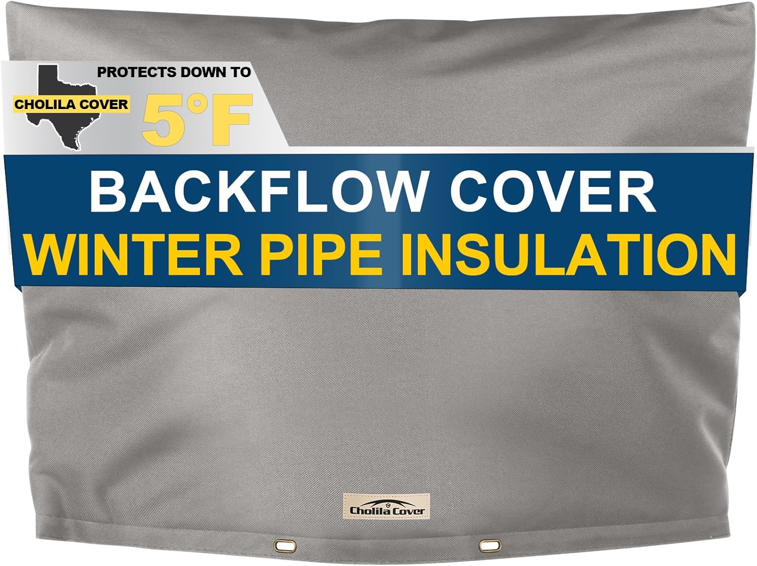 Backflow Preventer Cover Insulated for Winter Pipe Freeze Protection