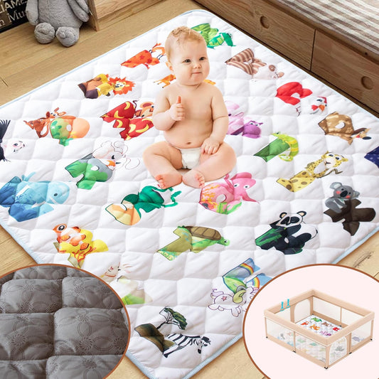 Soft Thicken Baby Play Mat - Easy Wash - 50'' x 50''