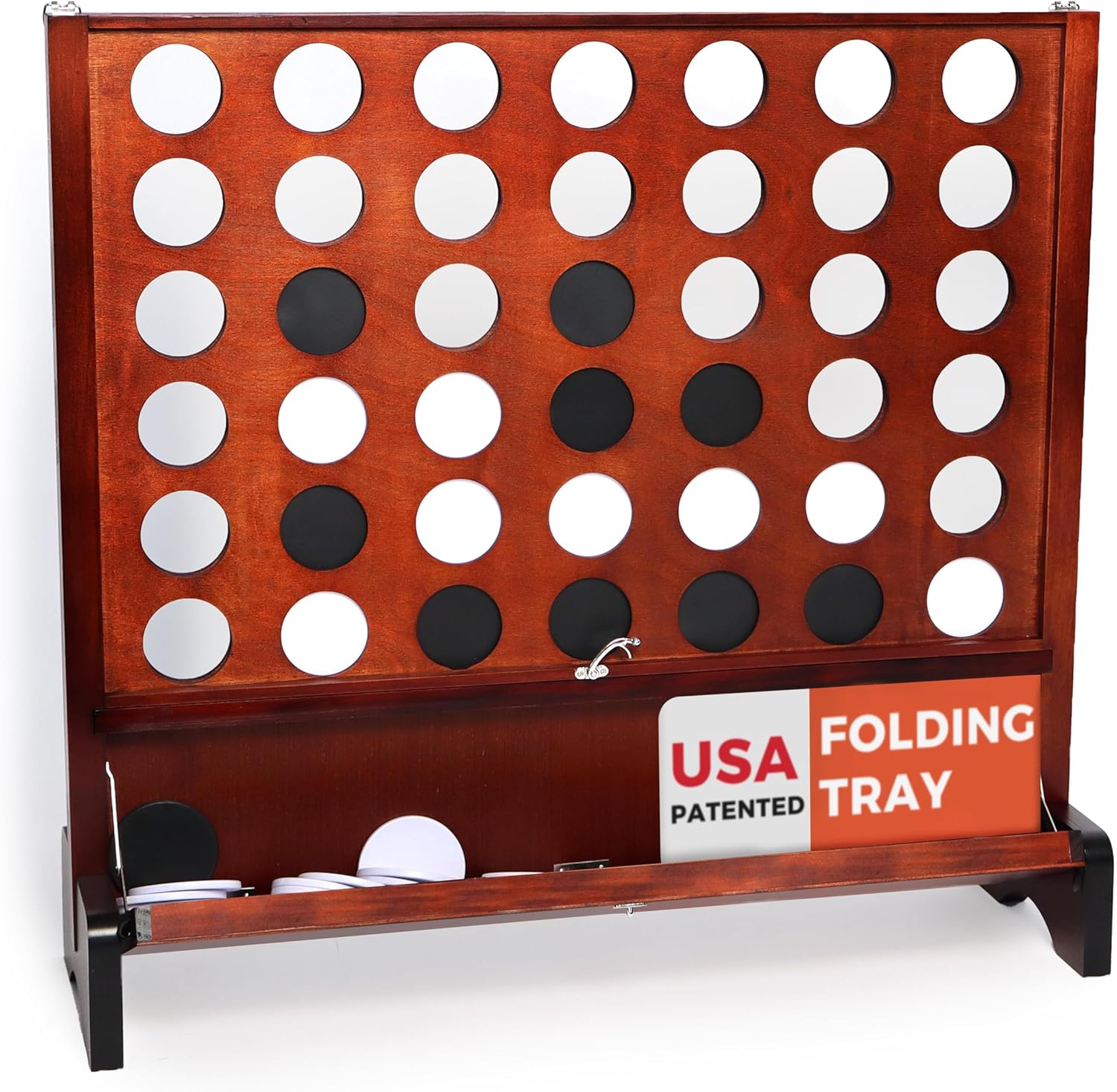 Giant Wooden 4 in a Row Connect Game for Outdoor Fun