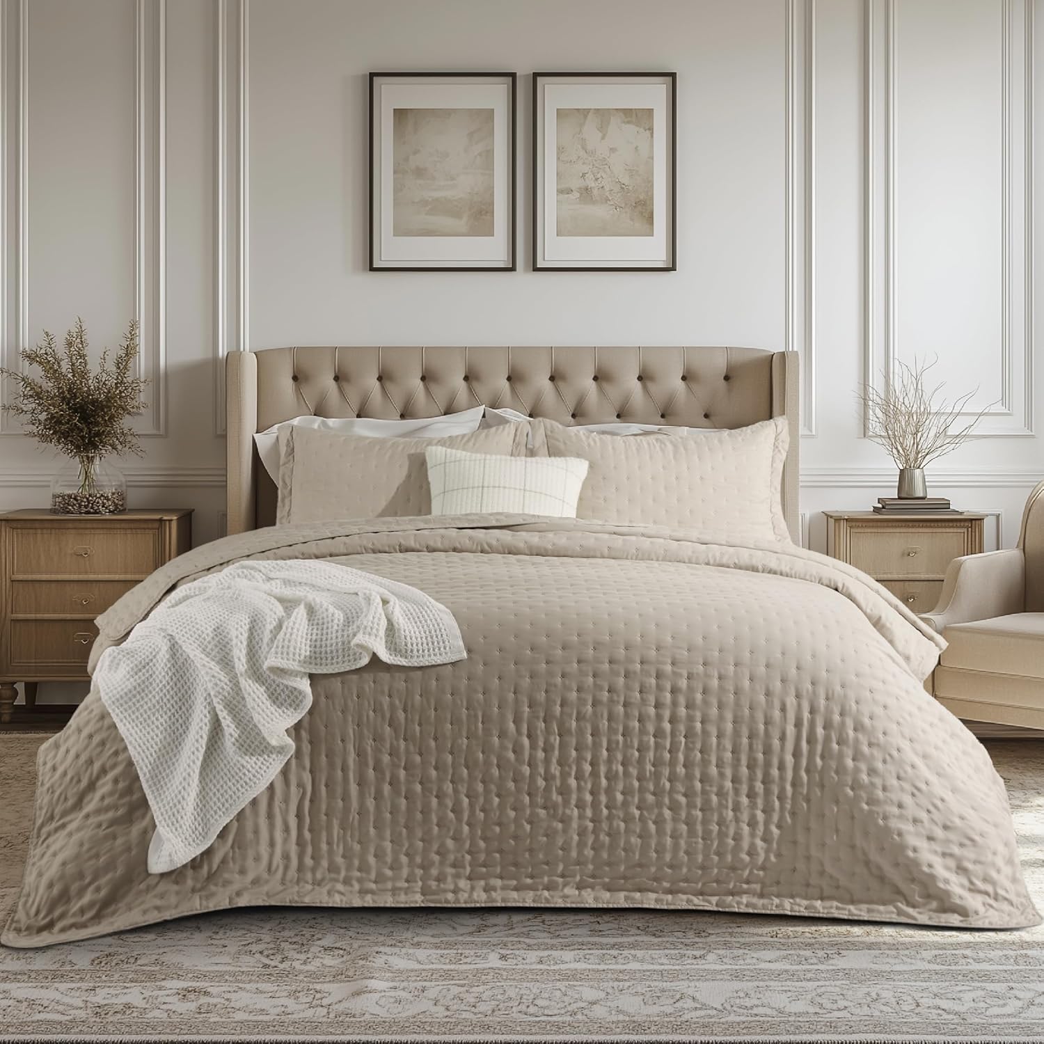 Bedsure Twin Quilt Set - Ultra Soft All-Season Comforter