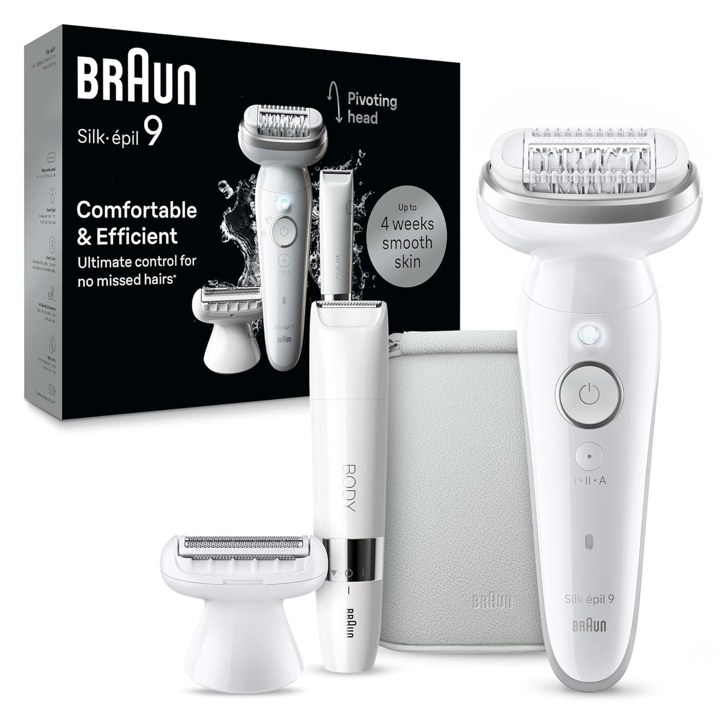Braun Silk-epil 9 Epilator for Smooth Skin and Ultimate Control