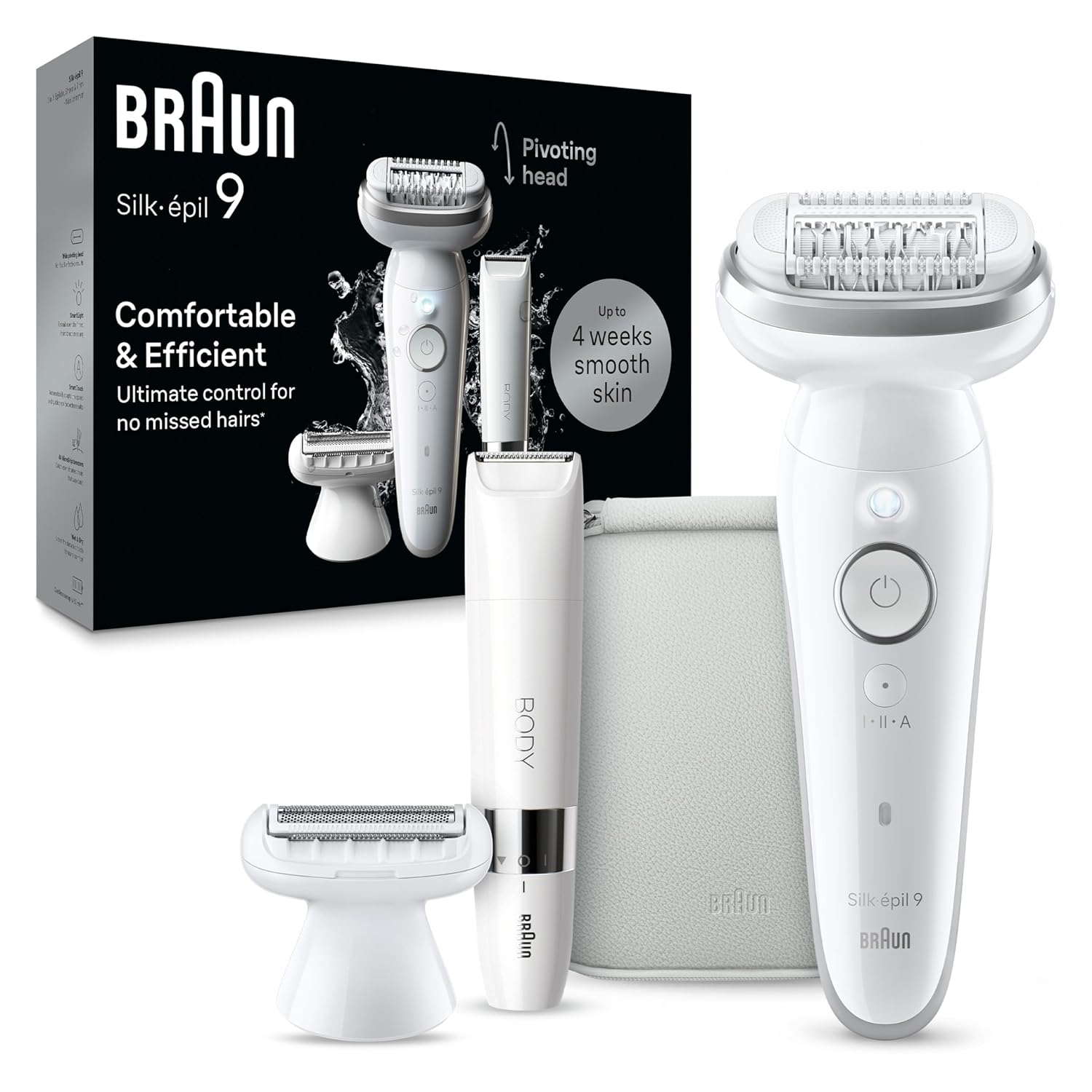 Braun Silk-epil 9 Epilator for Smooth Skin and Ultimate Control