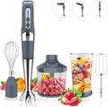Cordless Immersion Blender 4-in-1 Rechargeable Hand Blender