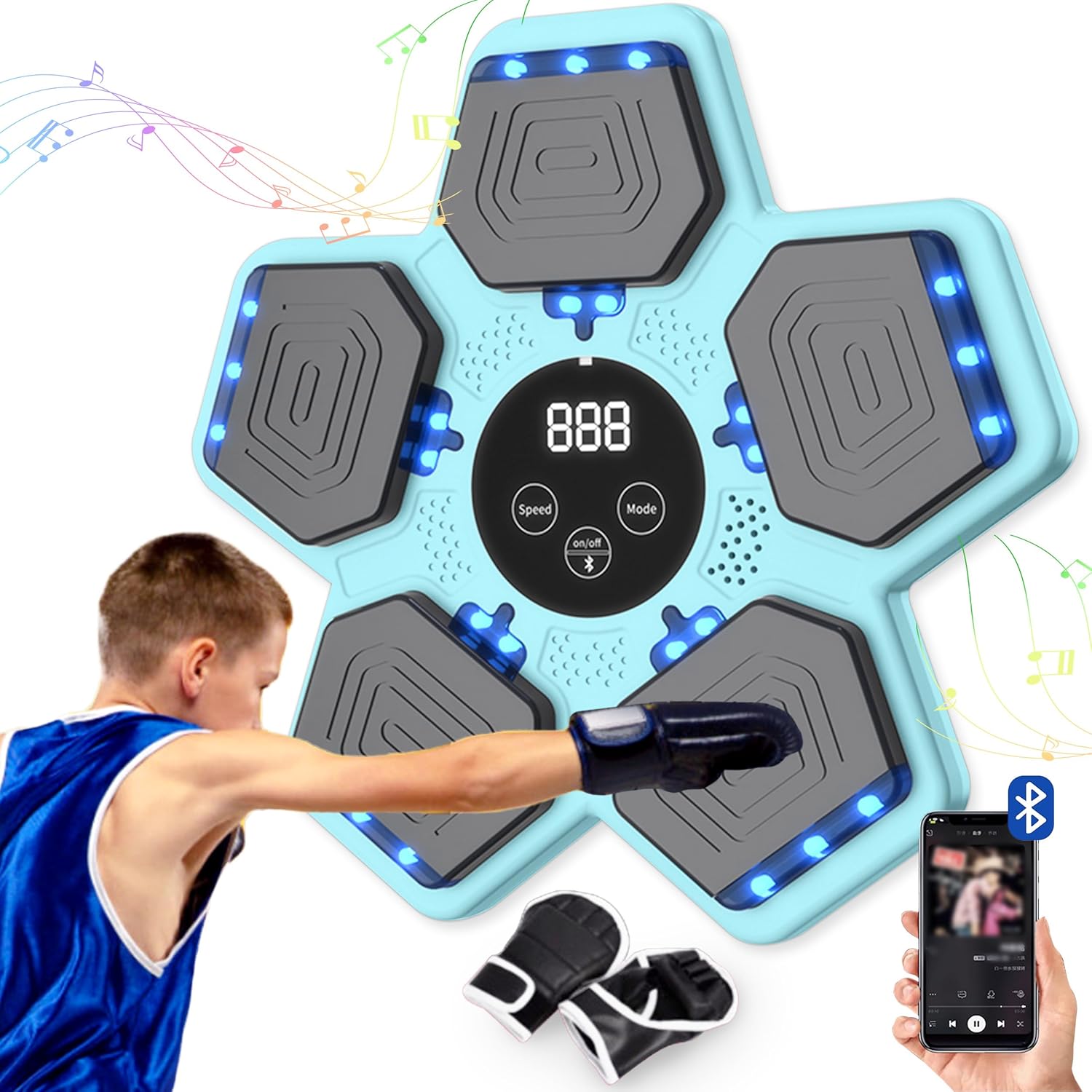 Smart Bluetooth Music Boxing for Family workouts