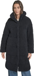 Levi's Womens Patchwork Quilted Teddy Coat - Warm Long Sherpa