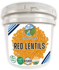 Red Lentils 25 lbs Bucket - Glyphosate Residue Free