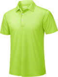 Mens Golf Shirt Dry Fit Polo - Quick-Dry Performance Shirt Men's