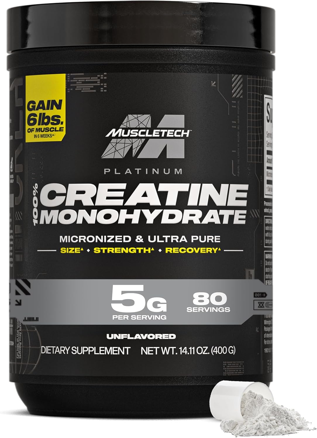 MuscleTech Creatine Monohydrate Powder for Performance & Recovery