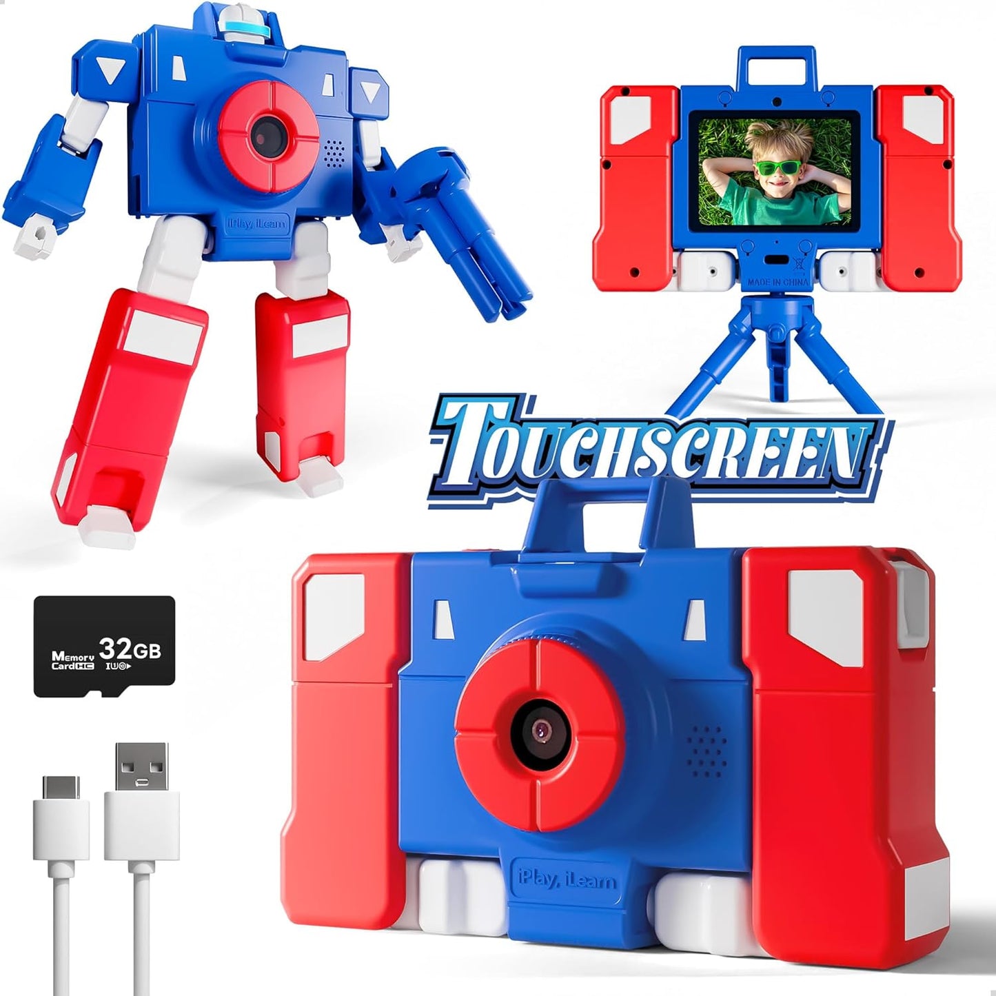 HD Kids Touchscreen Selfie Camera - Travel Ready